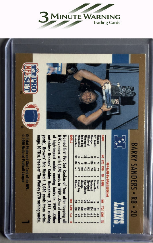 1990 Pro Set #1 Barry Sanders