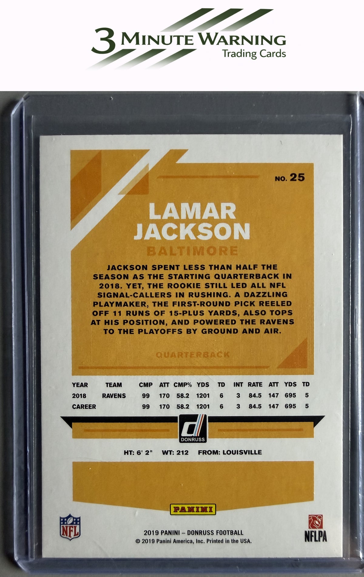 2019 Donruss #25 Lamar Jackson