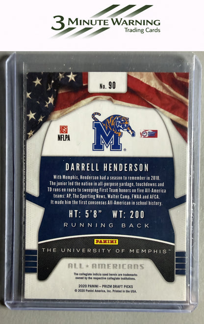 2020 Panini Prizm Draft Picks #90 Darrell Henderson