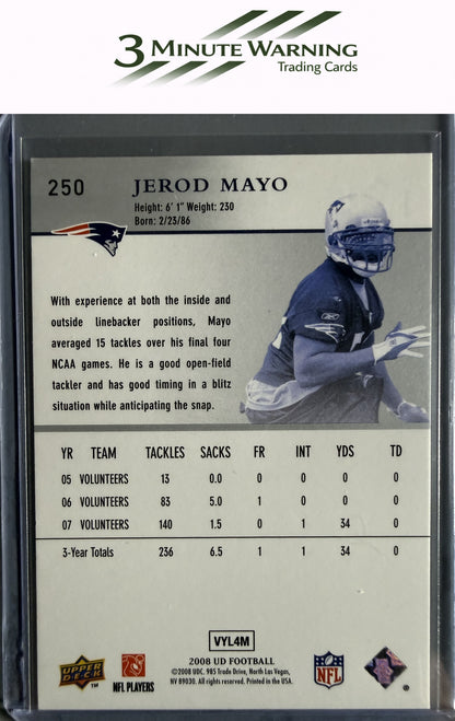 2008 Upper Deck #250 Jerod Mayo