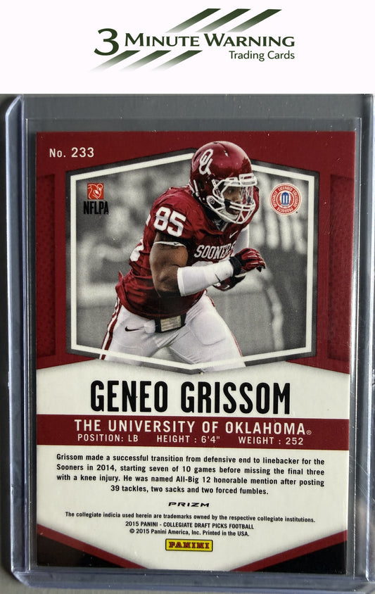 2015 Panini Prizm Collegiate Draft Picks #233 Geneo Grissom Prizm
