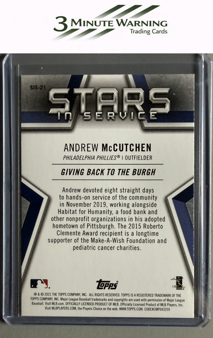 2021 Topps #SIS-21 Andrew McCutchen Stars in Service