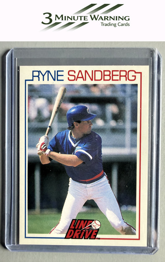 1991 Line Drive Ryne Sandberg #8 Ryne Sandberg / Posed ready to swing