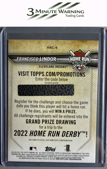 2021 Topps #HRC-9 Francisco Lindor Home Run Challenge (Series One)