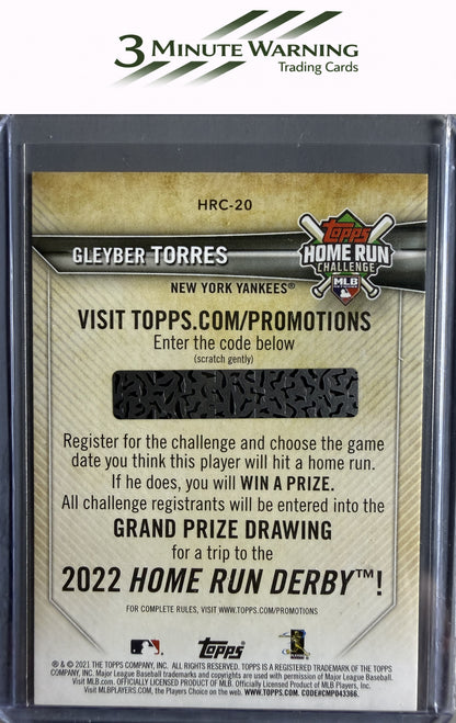 2021 Topps #HRC-20 Gleyber Torres Home Run Challenge (Series One)