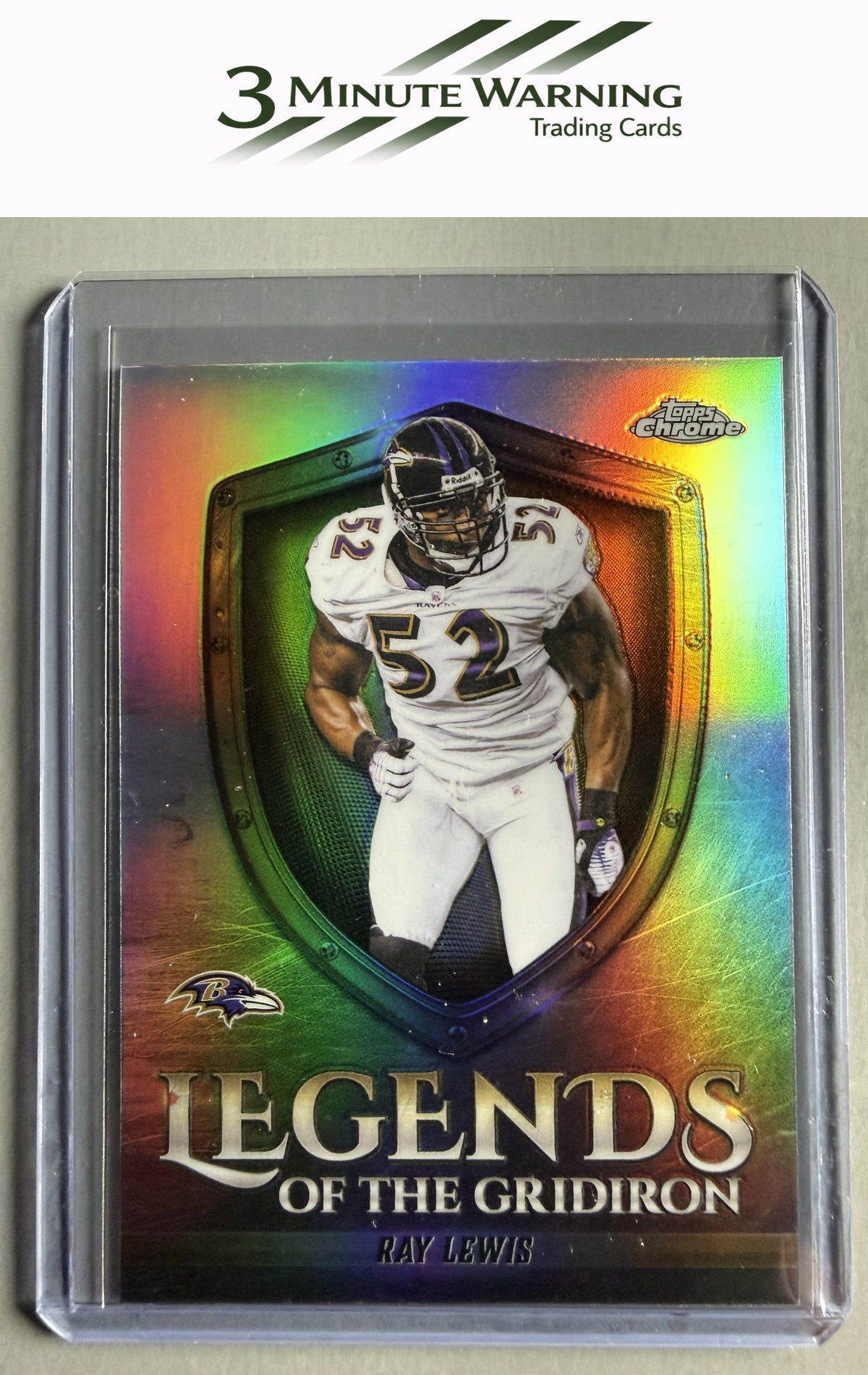 2025 Topps Chrome #LOG-39 Ray Lewis Legends of the Gridiron Refractor