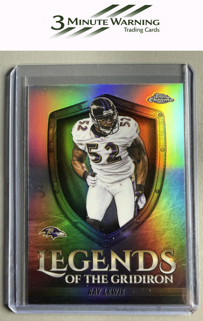 2025 Topps Chrome #LOG-39 Ray Lewis Legends of the Gridiron Refractor