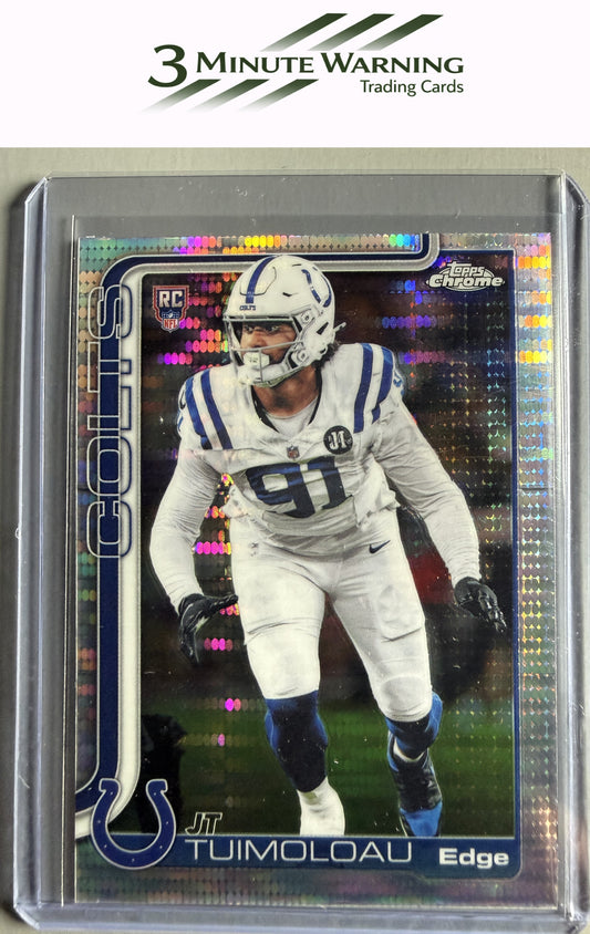 2025 Topps Chrome #356 JT Tuimoloau Pulsar Refractor