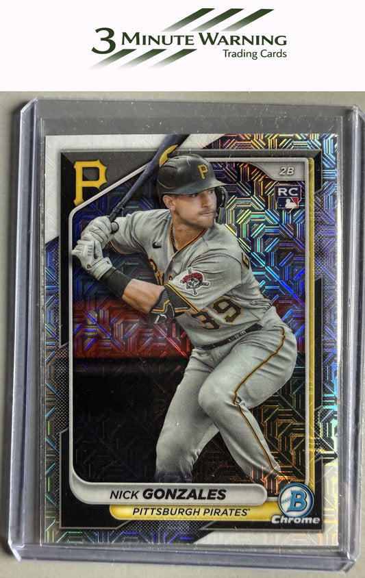 2024 Bowman #62 Nick Gonzales Chrome Mojo Refractor