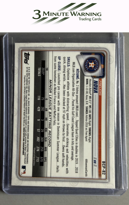 2020 Bowman #BCP-82 Freudis Nova Chrome Prospects Mojo Refractor