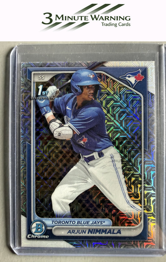 2024 Bowman #BCP-142 Arjun Nimmala Chrome Prospects Mojo Refractor