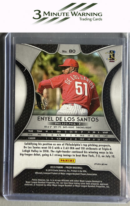 2019 Panini Prizm #80 Enyel De Los Santos Pink Prizm