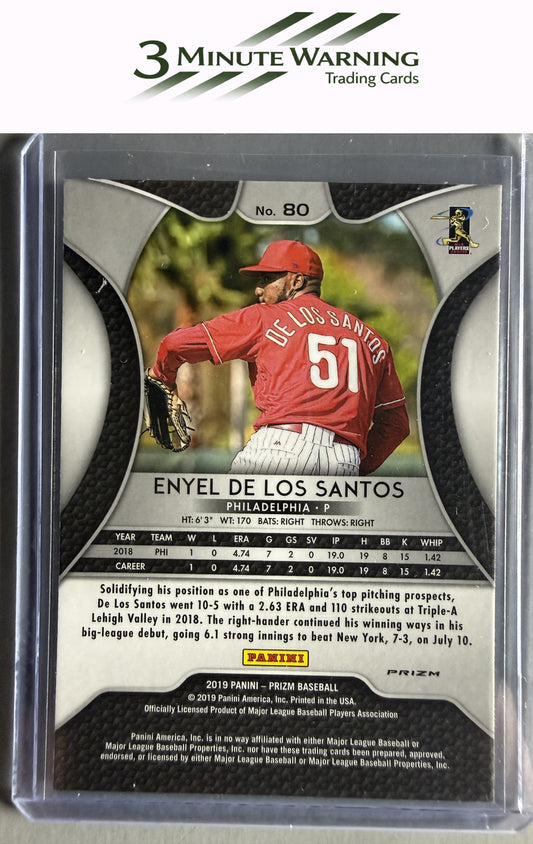 2019 Panini Prizm #80 Enyel De Los Santos Pink Prizm