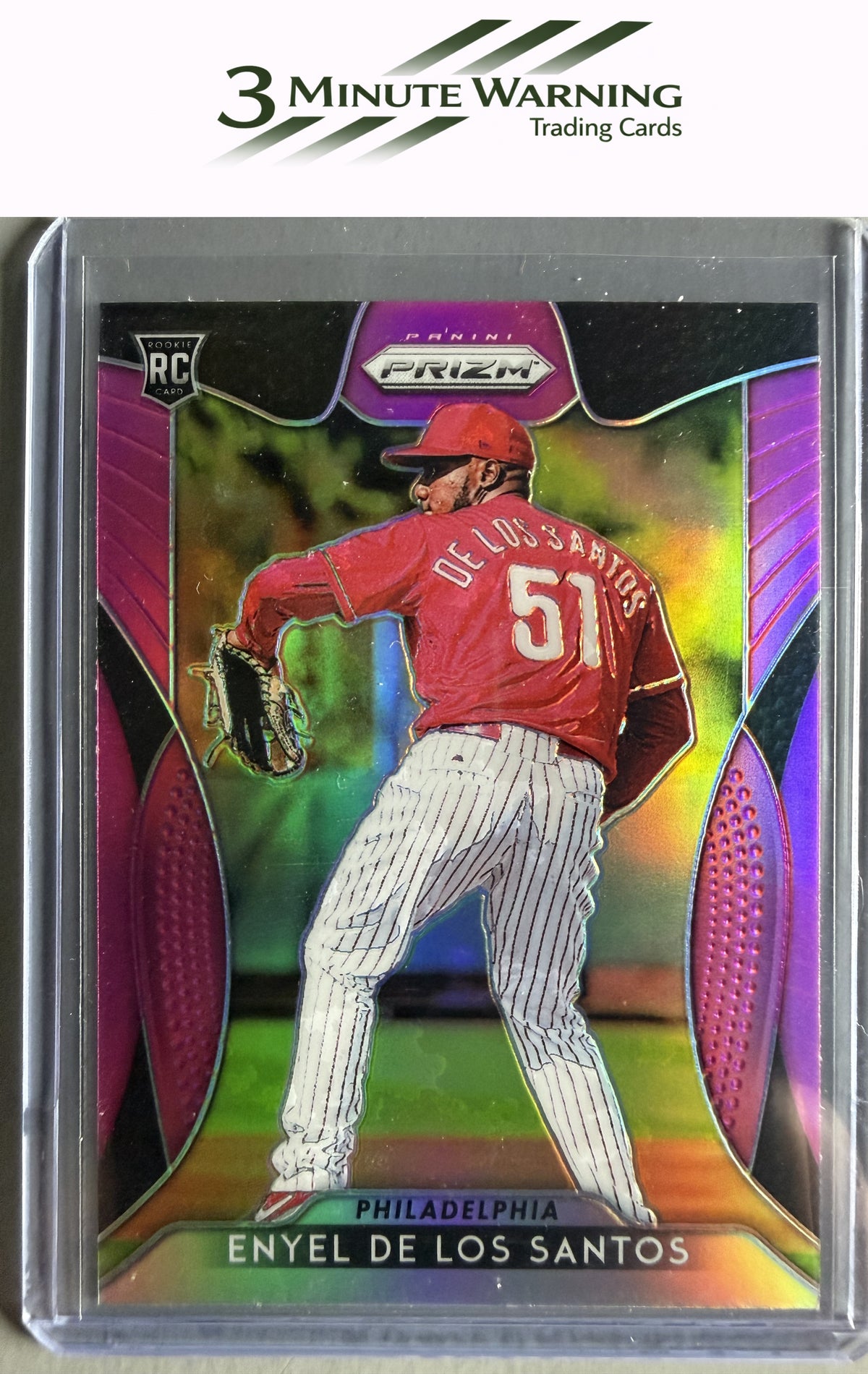 2019 Panini Prizm #80 Enyel De Los Santos Pink Prizm