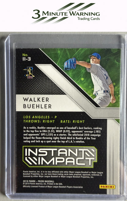 2019 Panini Prizm #II-3 Walker Buehler Instant Impact