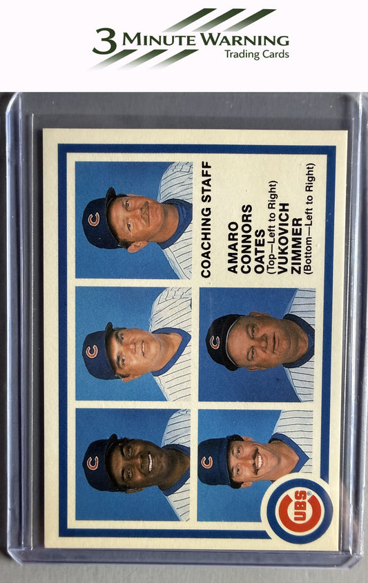 1985 7-Up Chicago Cubs SGA #NNO Amaro / Connors / John Vukovich / Zimmer / Oates