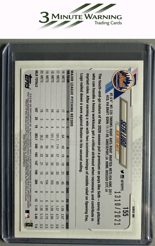 2021 Topps #155 Seth Lugo Gold #/2021
