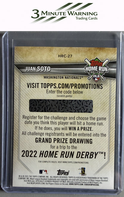 2021 Topps #HRC-27 Juan Soto Home Run Challenge (Series One)