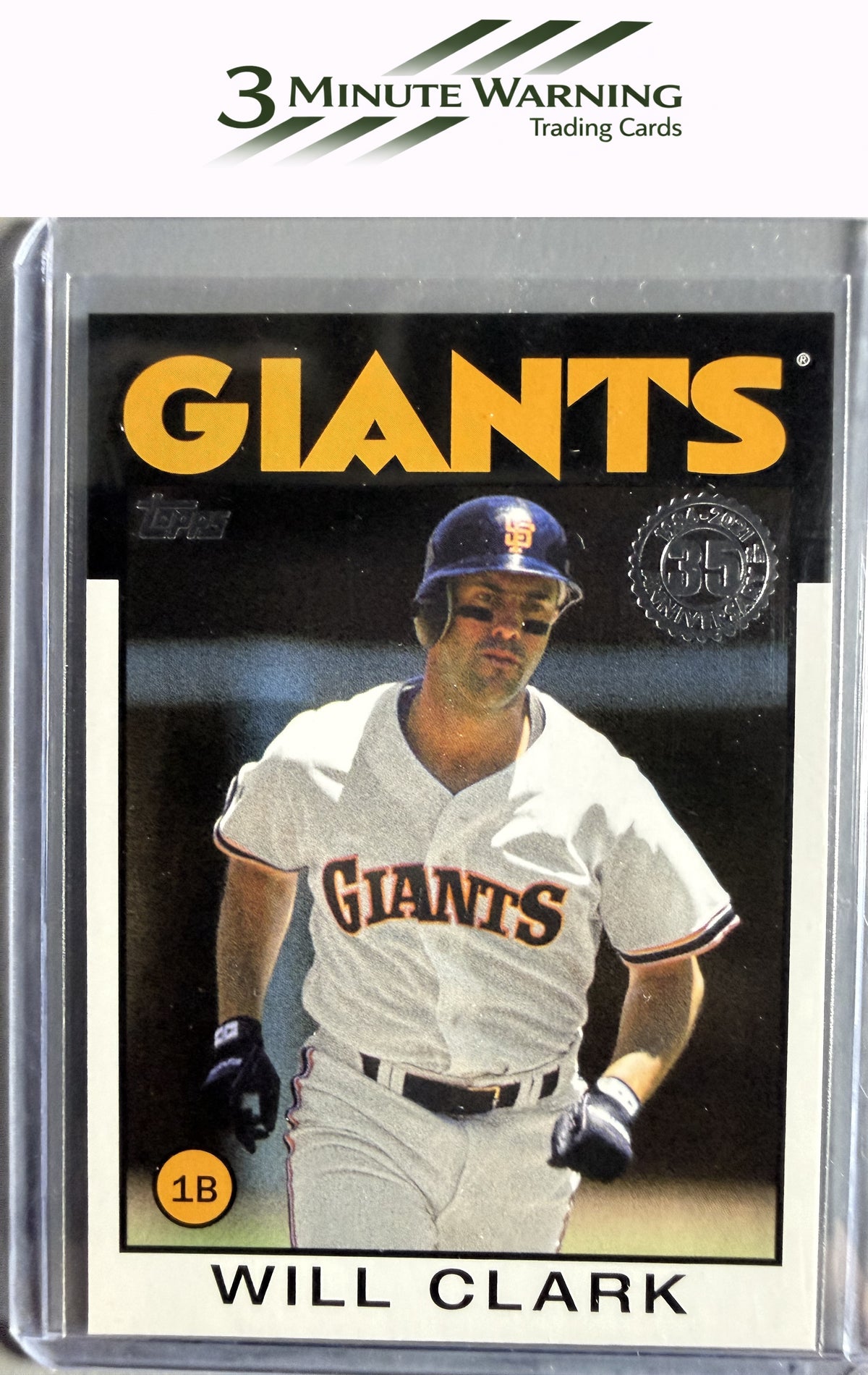 2021 Topps #86B-51 Will Clark 1986 Topps Baseball 35th Anniversary (Series 1)