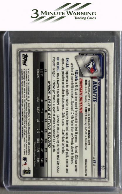 2020 Bowman Chrome #50 Bo Bichette