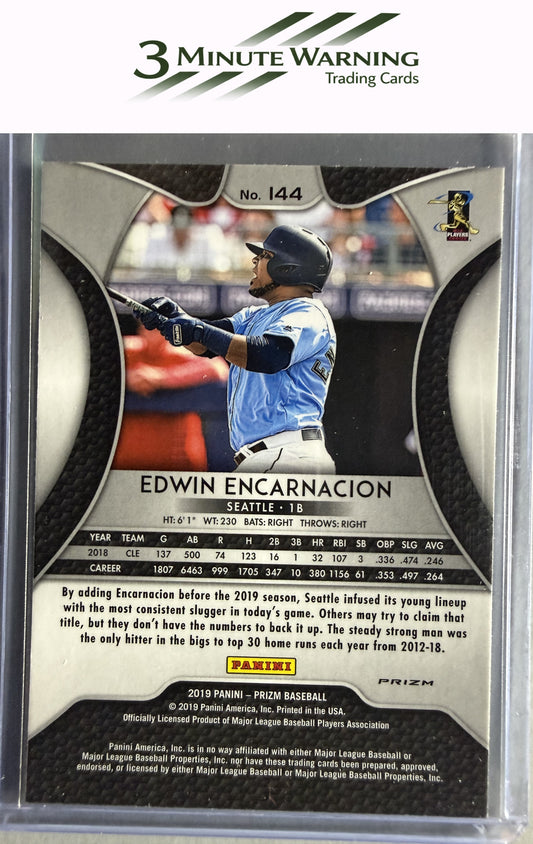 2019 Panini Prizm #144 Edwin Encarnacion Blue Prizm