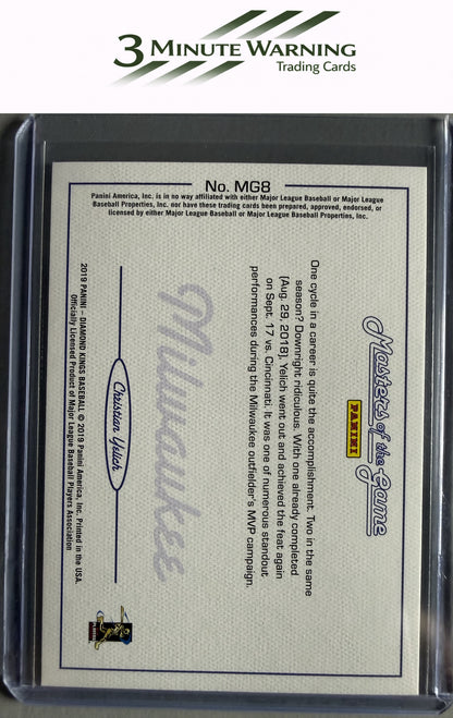 2019 Panini Diamond Kings #MG8 Christian Yelich Masters of the Game