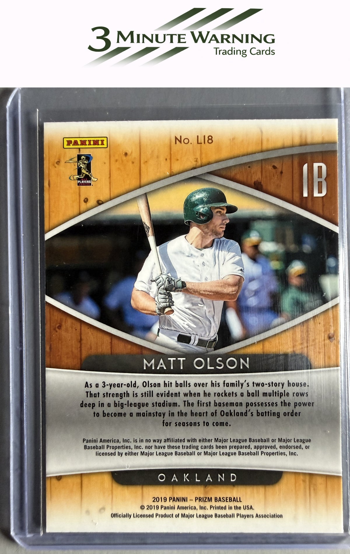 2019 Panini Prizm #LI8 Matt Olson Lumber Inc.