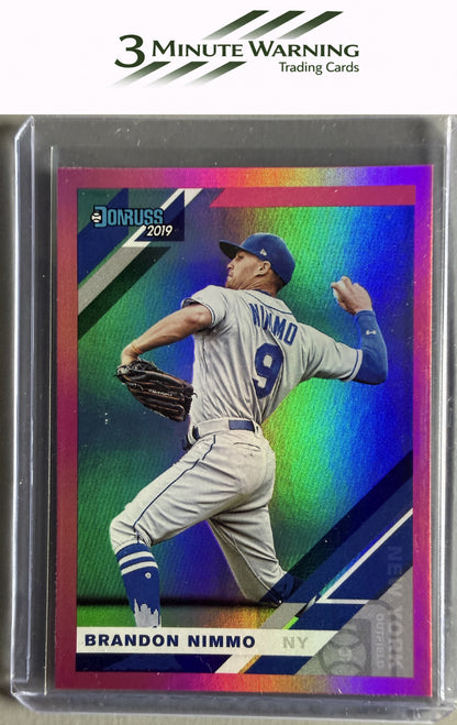 2019 Donruss #56 Brandon Nimmo Holo Pink