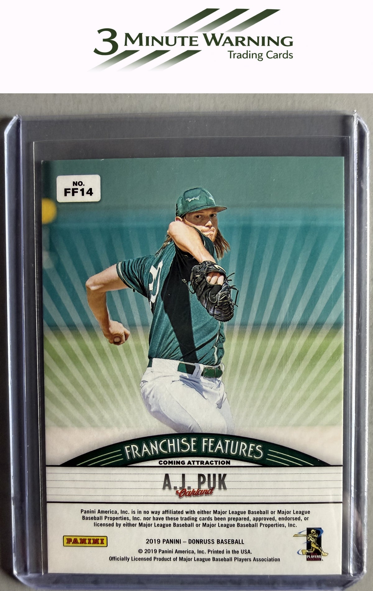 2019 Donruss #FF14 A.J. Puk / Clayton Kershaw Franchise Features Pink Fireworks