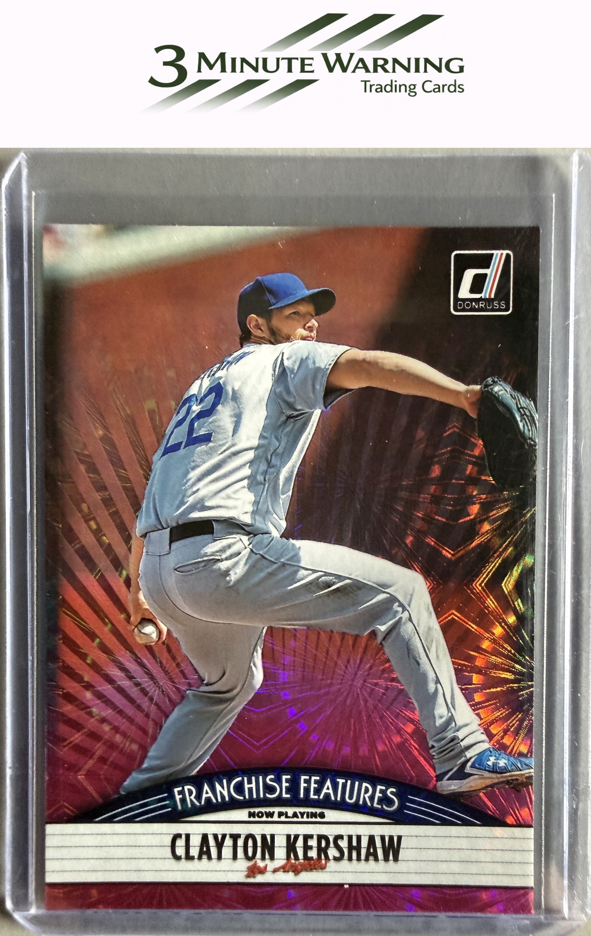 2019 Donruss #FF14 A.J. Puk / Clayton Kershaw Franchise Features Pink Fireworks