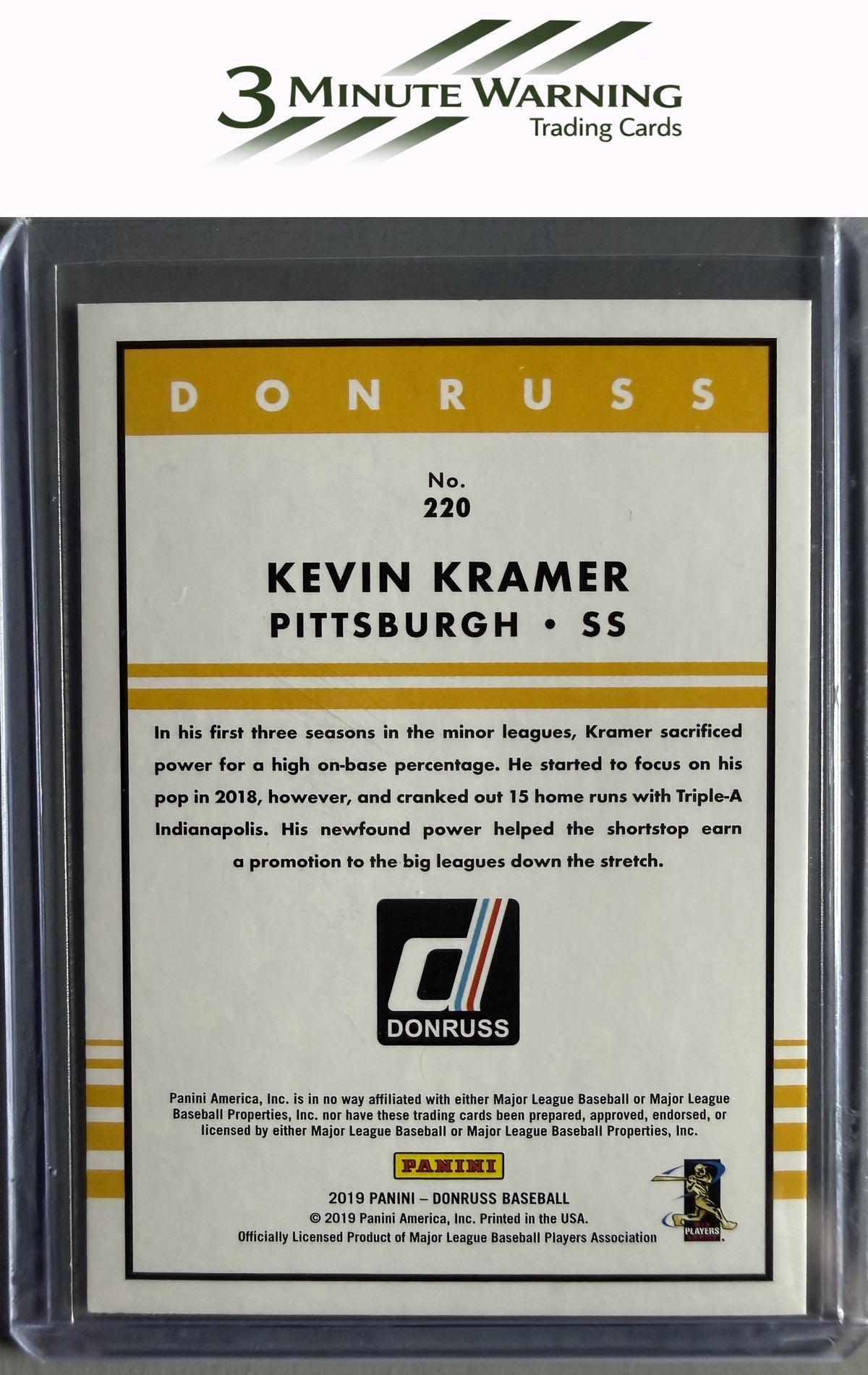 2019 Donruss #220 Kevin Kramer