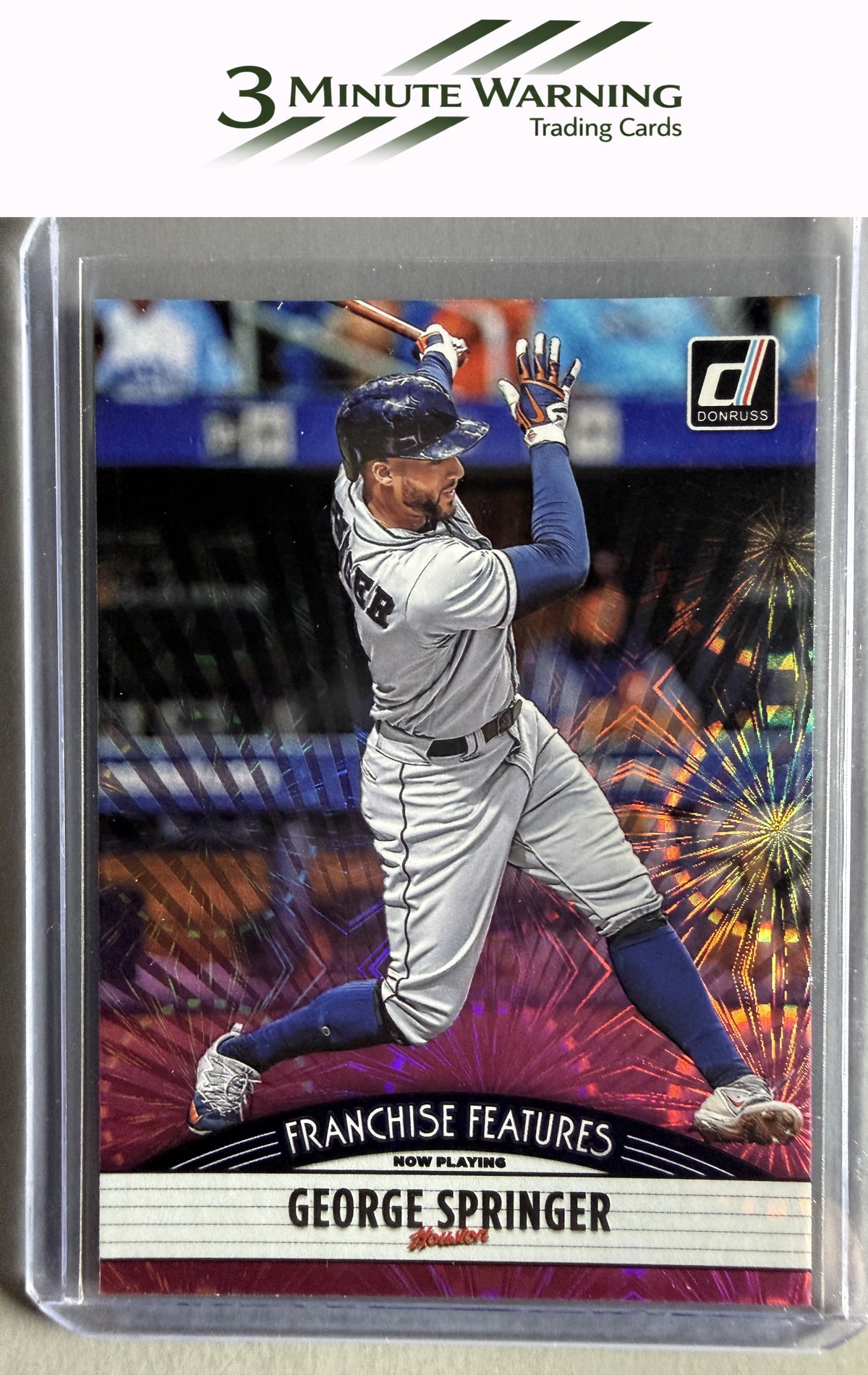 2019 Donruss #FF21 George Springer / Estevan Florial Franchise Features Pink Fireworks