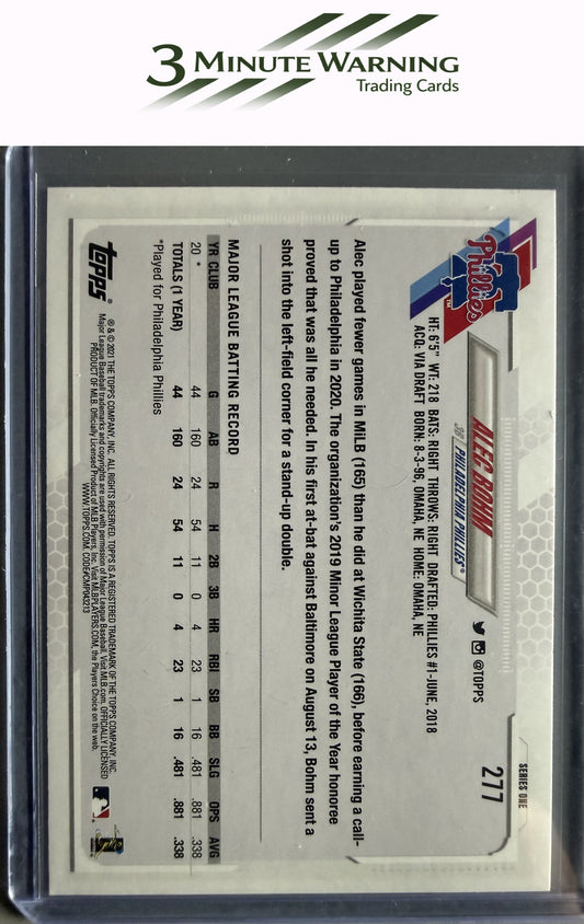 2021 Topps #277 Alec Bohm