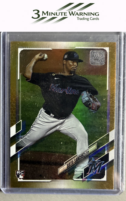 2021 Topps #25 Sixto Sanchez Rainbow Foil
