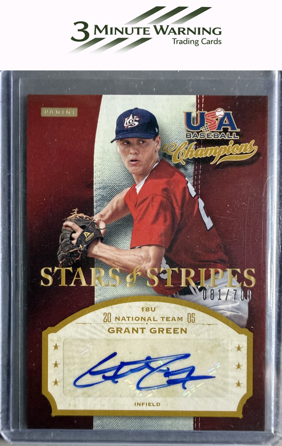 2013 Panini USA Baseball Champions #GRG Grant Green Signatures #/700