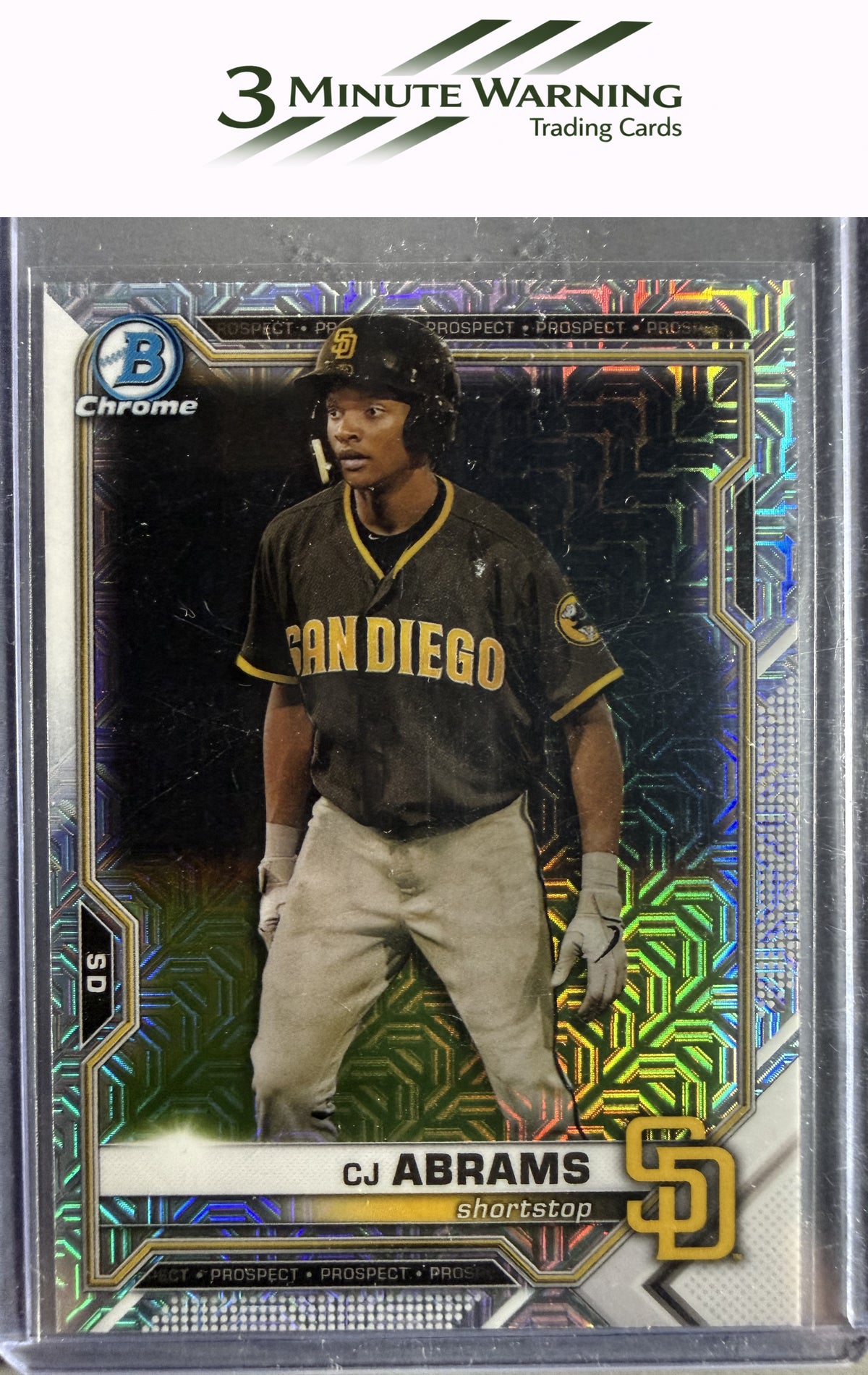 2021 Bowman Chrome #BCP-227 CJ Abrams Prospects Mojo Refractor
