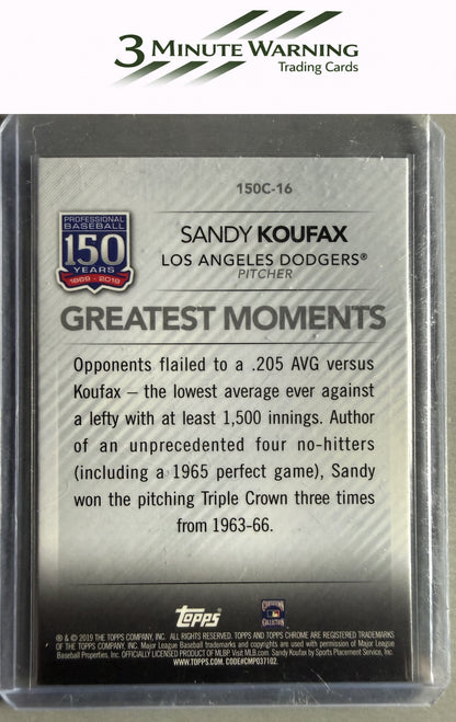 2019 Topps Chrome Update #150C-16 Sandy Koufax