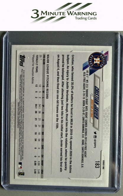 2021 Topps #183a Cristian Javier