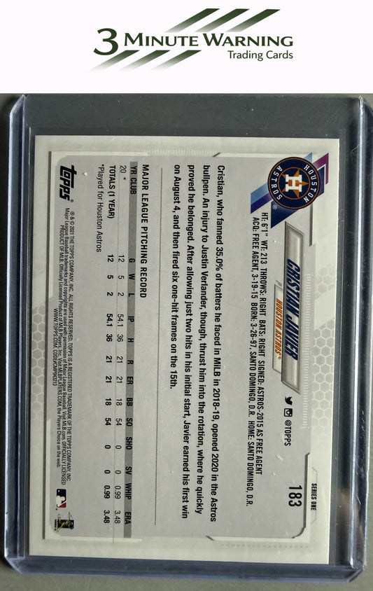 2021 Topps #183a Cristian Javier