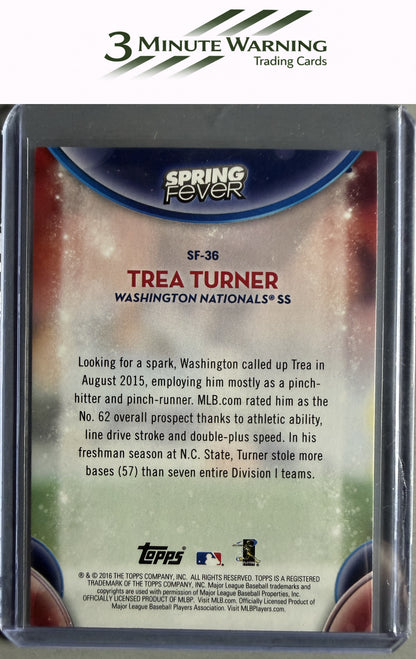 2016 Topps #SF-36 Trea Turner Spring Fever