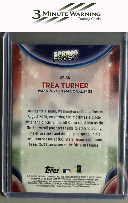 2016 Topps #SF-36 Trea Turner Spring Fever