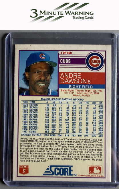 1988 Score #4 Andre Dawson