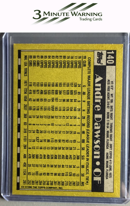 1990 Topps #140 Andre Dawson