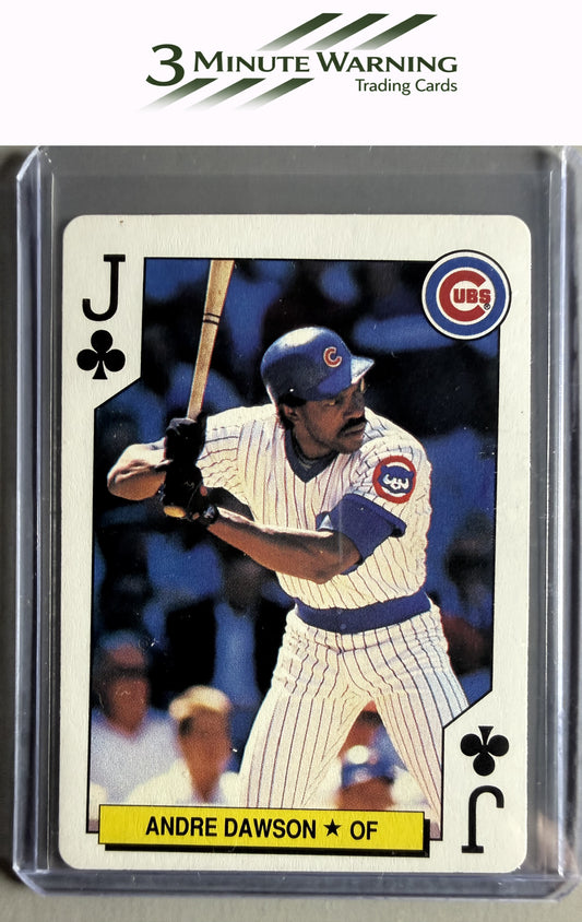 1991 U.S. Playing Card Co. #J♣ Andre Dawson All-Stars-Silver