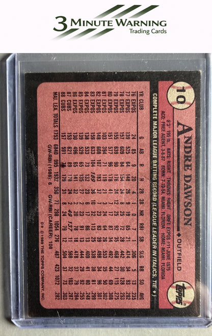 1989 Topps #10 Andre Dawson
