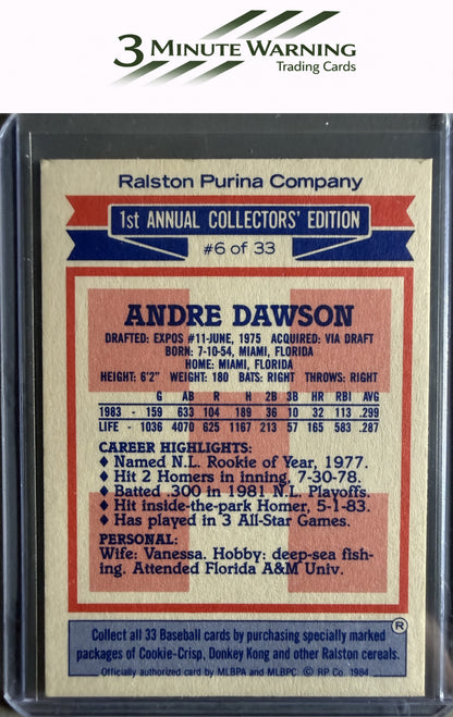 1984 Topps Cereal Series #6 Andre Dawson