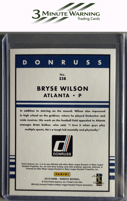 2019 Donruss #238 Bryse Wilson