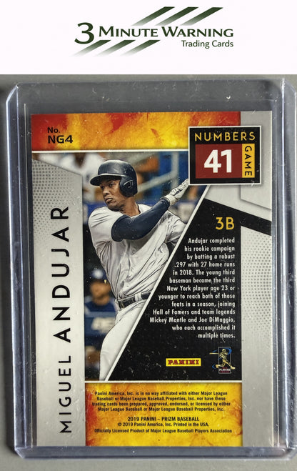 2019 Panini Prizm #NG4 Miguel Andujar Numbers Game