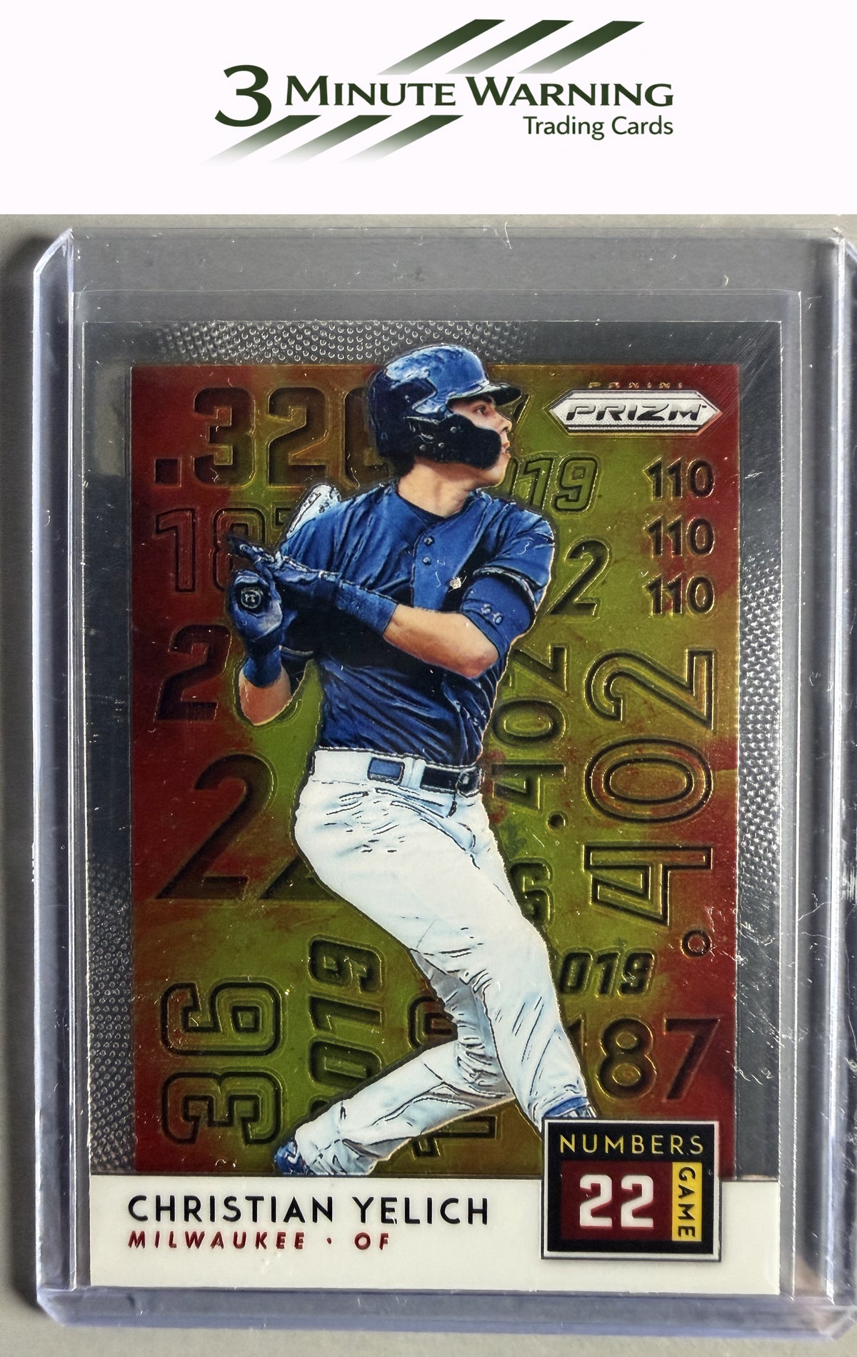 2019 Panini Prizm #NG7 Christian Yelich Numbers Game
