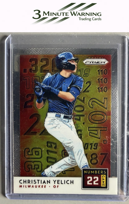 2019 Panini Prizm #NG7 Christian Yelich Numbers Game